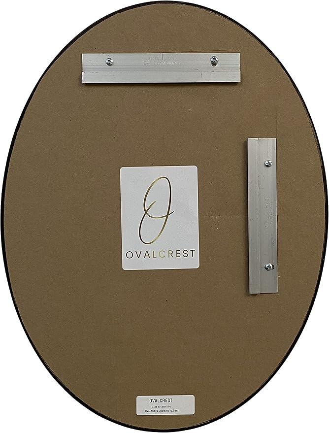 OVALCREST - Oval Wooden Beveled Wall Mirror - Image 6