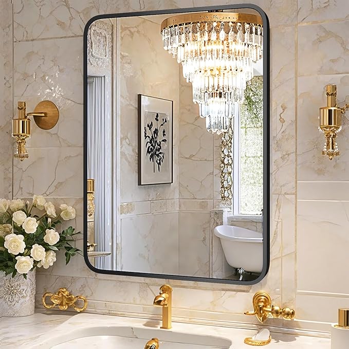 22"×30" Bathroom Mirror for Wall, Modern Bathroom Vanity Mirror - Image 3
