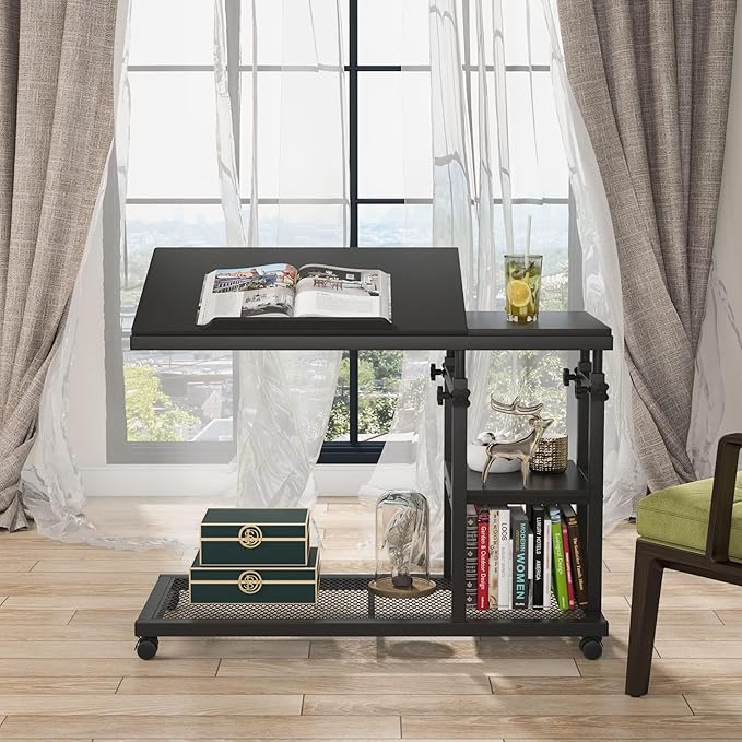 Tribesigns Height Adjustable C Table - Image 4