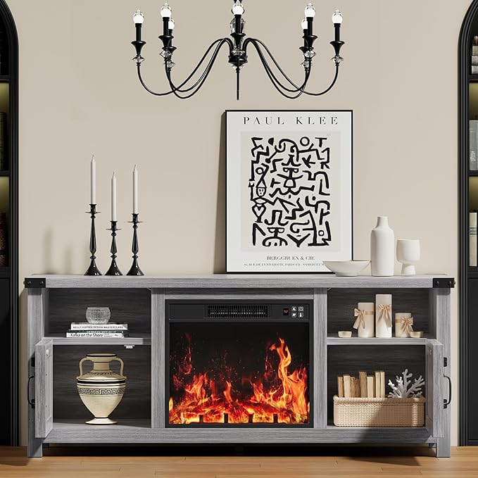 YESHOMY Fireplace TV Stand - Image 2