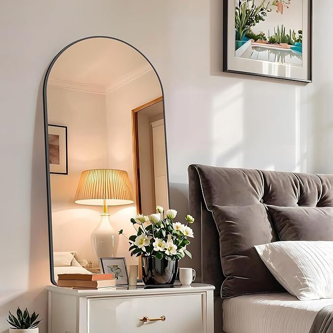 FORBATH Arched Mirror 24x48 Inch, Hanging or Leaning Against Wall - Image 6
