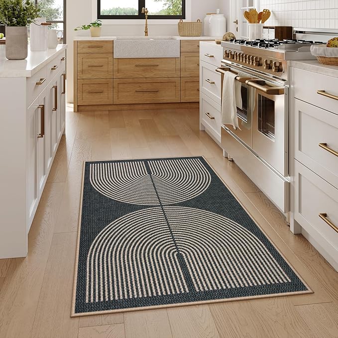 Lahome Rainbow Easy Jute Rug, Farmhouse Non Slip Non Shedding Lightweight - Image 6