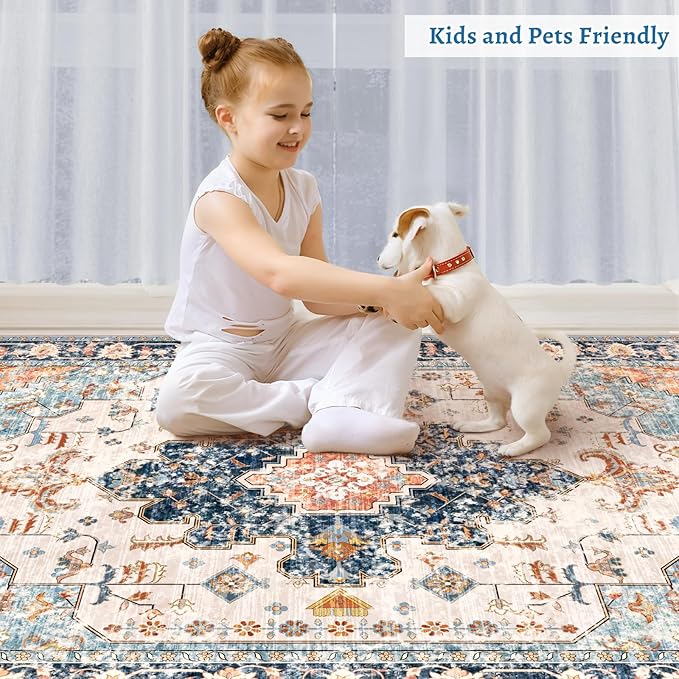 Tangsoo 5x7 Area Rug Washable Rug - Image 8