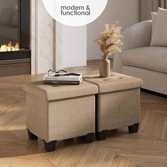 STORAGEBUD Storage Ottoman Cube - Image 2