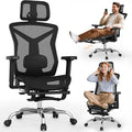 Ergonomic Office Chair with Foot Rest, Home Mesh Desk Chair with Adjustable by SUNNOW
