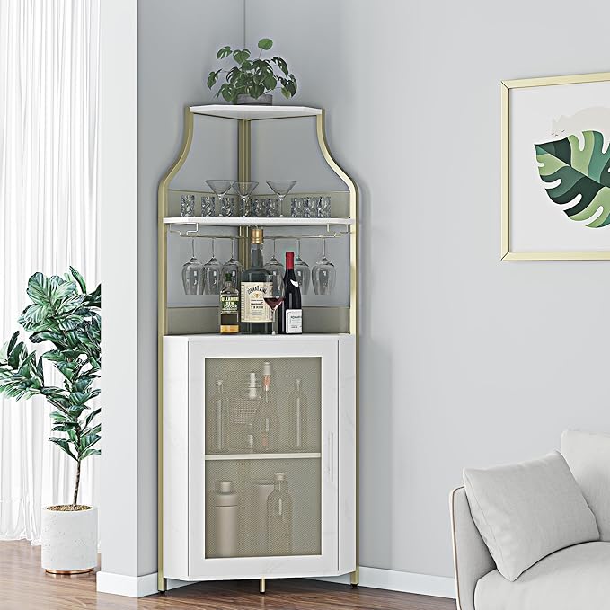 GarveeHome Corner Wine Cabinet by GarveeHome