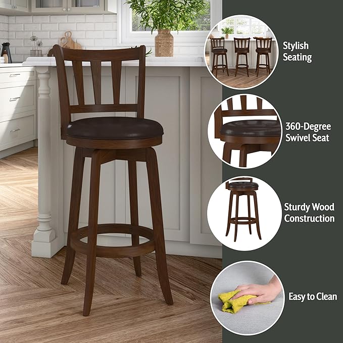 Hillsdale Presque Isle Swivel Stool, Bar Height - Image 4