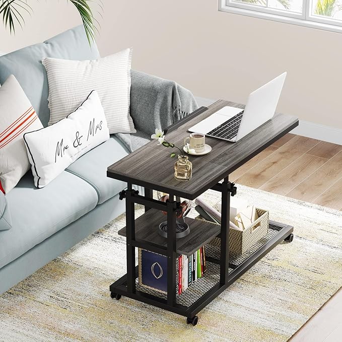 Tribesigns Height Adjustable C Table - Image 10