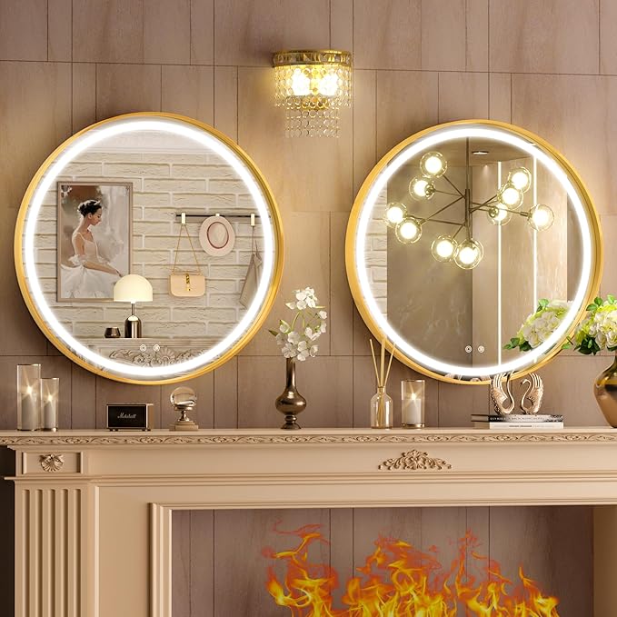 Hasipu 32 Round LED Mirror for Bathroom - Image 3
