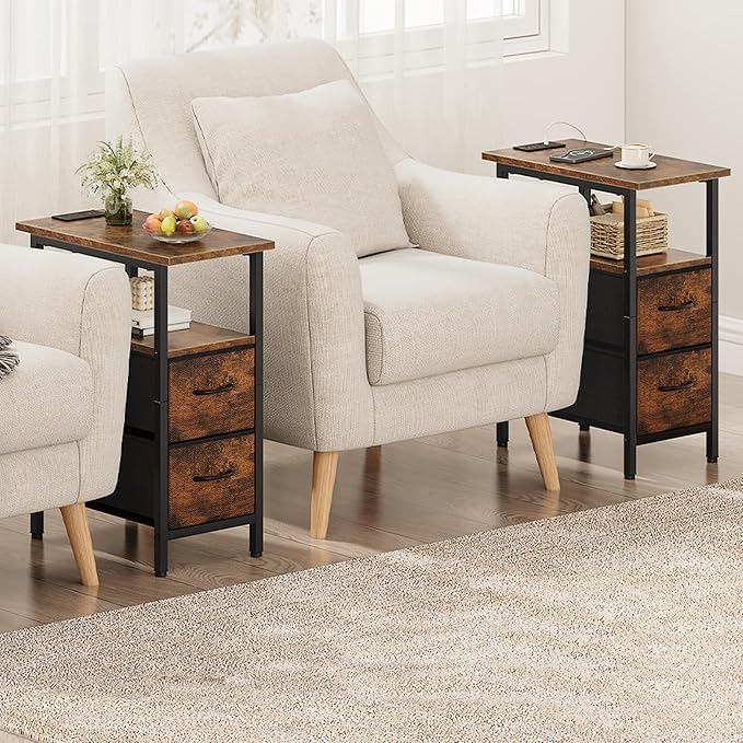 Vagusicc Set of 2 Nightstand - Image 8