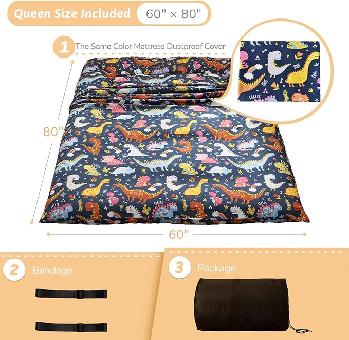 Dinosaur Japanese Floor Futon Mattress - Image 2