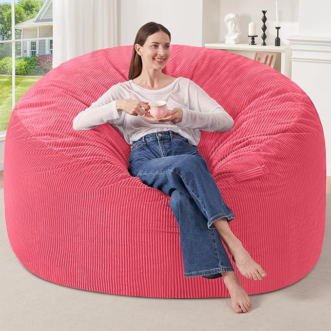 HABUTWAY 6FT Bean Bag Chair, Giant Bean Bag Chairs by HABUTWAYMakeYourLifeComfortable