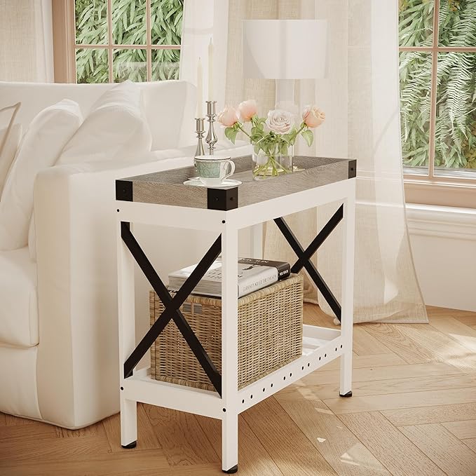 Narrow Side Table, End Table, Sofa Side Table, End Table Nightstand - Image 6