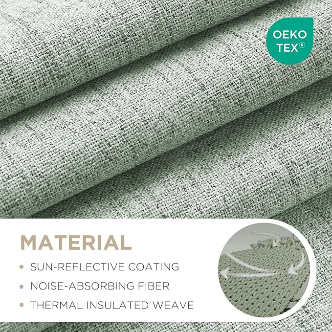 Joydeco 100% Blackout Curtains for Bedroom - Image 2