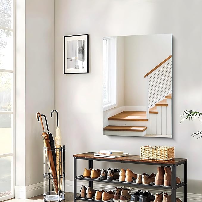 Frameless Mirror, 24x36 Inch Bathroom Mirror - Image 6