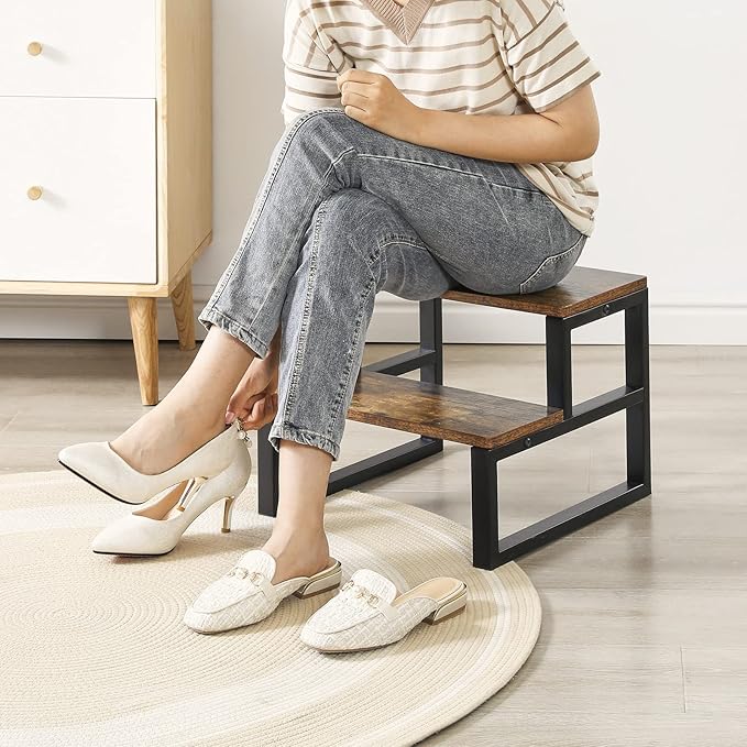 IBUYKE 2-Step Wooden Step Stools - Image 6
