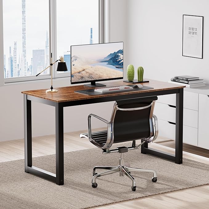 Decoholic 55 Inch Computer Desk, Home & Office PC Laptop Study Writing Table - Image 8