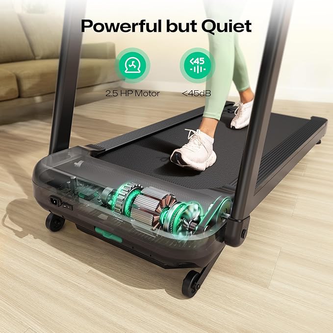 UREVO Treadmill with Desk Workstation, Walking Pad Treadmills - Image 8