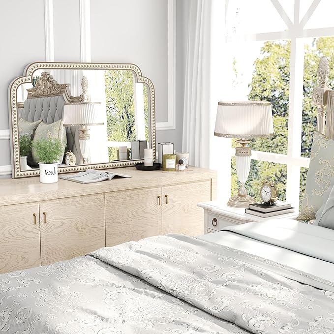 36''x24'' Farmhouse Wood Decorative Wall Mirrors - Image 5