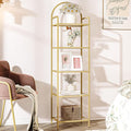 Bookcase Bookshelf, Tempered Glass Bookshelves, Slim Shelving Unit by Hzuaneri