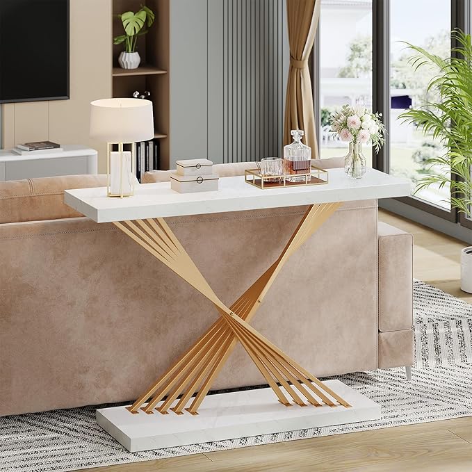 39.4 Inch Gold Console Table - Image 5