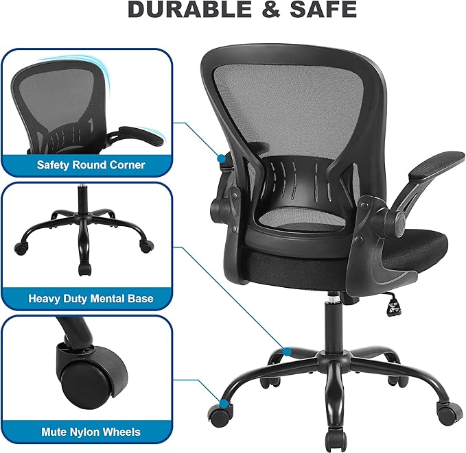 Mesh Office Chair, Ergonomic Home Office Desk Chairs - Image 6