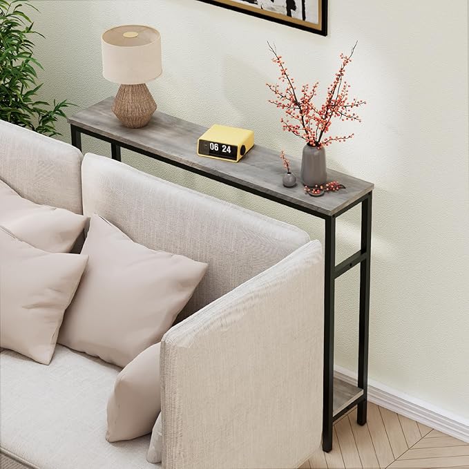 Narrow Console Table, 39.4” Sofa Table - Image 8
