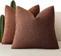 Foindtower Set of 2, Decorative Textured Boucle Throw Pillow Covers Accent by Foindtower