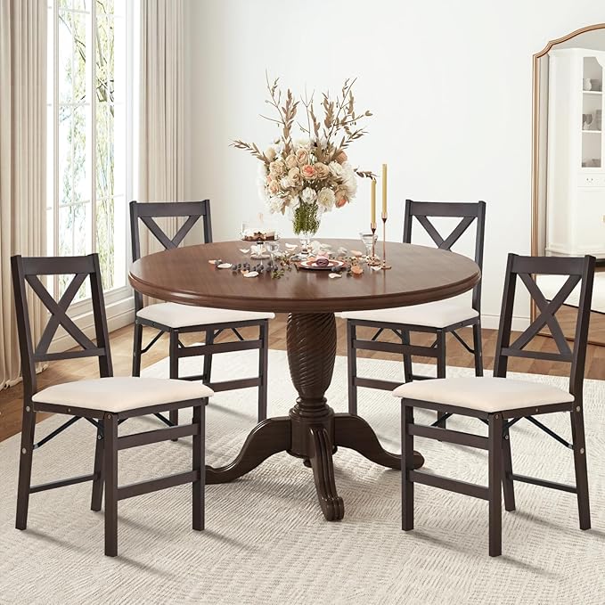 COLAMY Folding Dining Chairs Set of 4, Foldable Chairs - Image 5