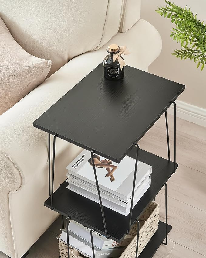 Tall Side Table, Small End Table, 29 inch High Accent Table, Bedside Table - Image 5