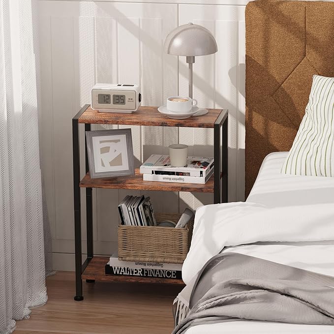 3-Tier Side Table Set of 2, Small End Table, Sofa Side Table - Image 2