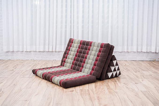 Leewadee 3-Fold Mat XXL with Triangle Cushion – Firm TV Pillow, Foldable - Image 6