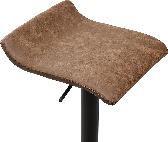 Finnhomy Set of 2 Adjustable Bar Stools, Swivel Barstools - Image 7