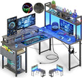 Small L Shaped Gaming Desk by Besiost