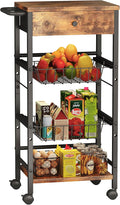 Kitchen Organizer and Storage Cart by Homeiju