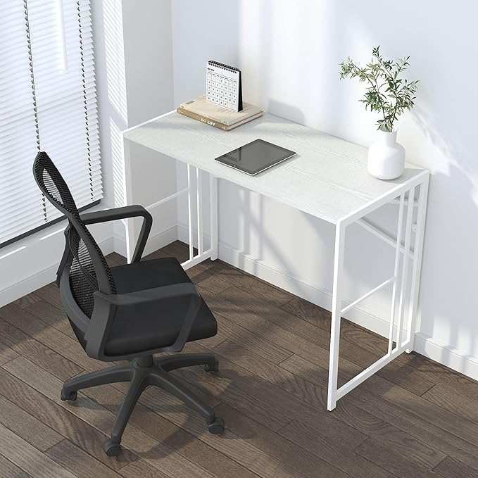 Folding Desk 40 inch Writing Gaming Computer Camping Table, No Assembly - Image 2