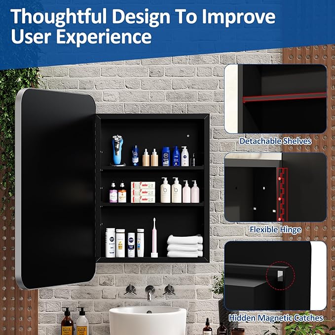 24x30 Inch Bathroom Medicine Cabinet - Image 6