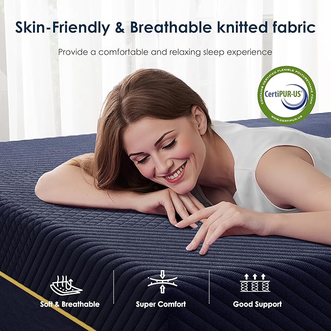 SDHYL Twin Mattress, 12 Inch Gel Infused Memory Foam Mattress - Image 4