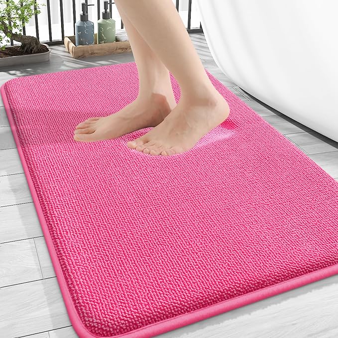 OLANLY Thick Memory Foam Bath Mat Rug 30x20, Extra Soft Absorbent Bathroom Rug by OLANLY