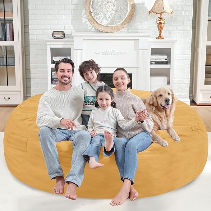 7FT Bean Bag Chair, Large Bean Bag Chairs - Image 2