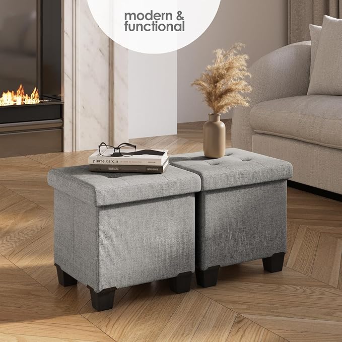 STORAGEBUD Storage Ottoman Cube - Image 2