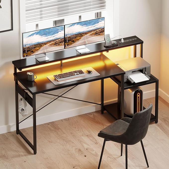 AODK Computer Desk, 56 Inch Gaming Desk - Image 9