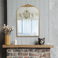 Ruomeng Arched Mirror Traditional Vintage Baroque Inspired Wall Mirror by Ruomeng
