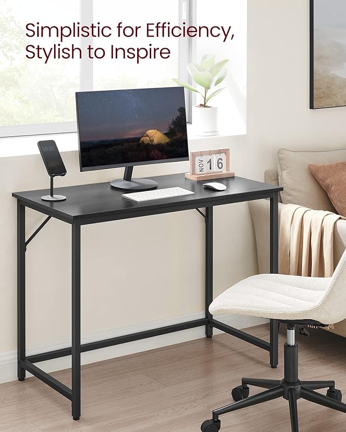 VASAGLE Computer Desk, Gaming Desk, Home Office Desk, - Image 5