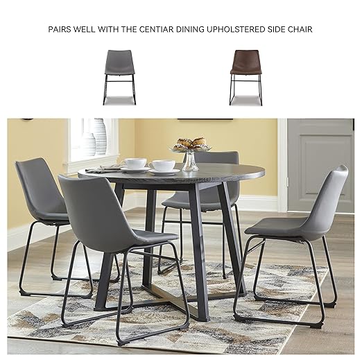Signature Design by Ashley Centiar Mid Century Round Dining Room Table - Image 6