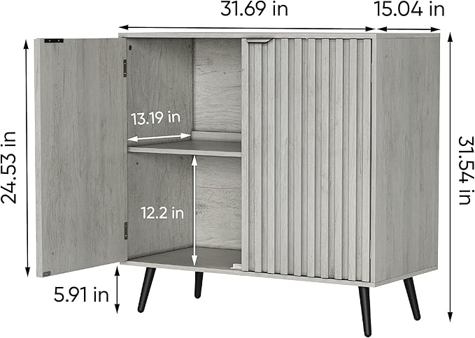 Semiocthome Gray Buffet Cabinet - Image 2