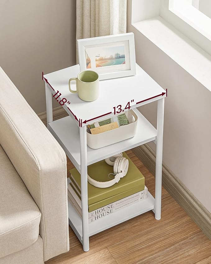 VASAGLE Side Table, Small End Table, Tall Nightstand - Image 8