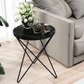 HLR Modern Round Side Table, End Table by HomeDeservesaRelaxLiving