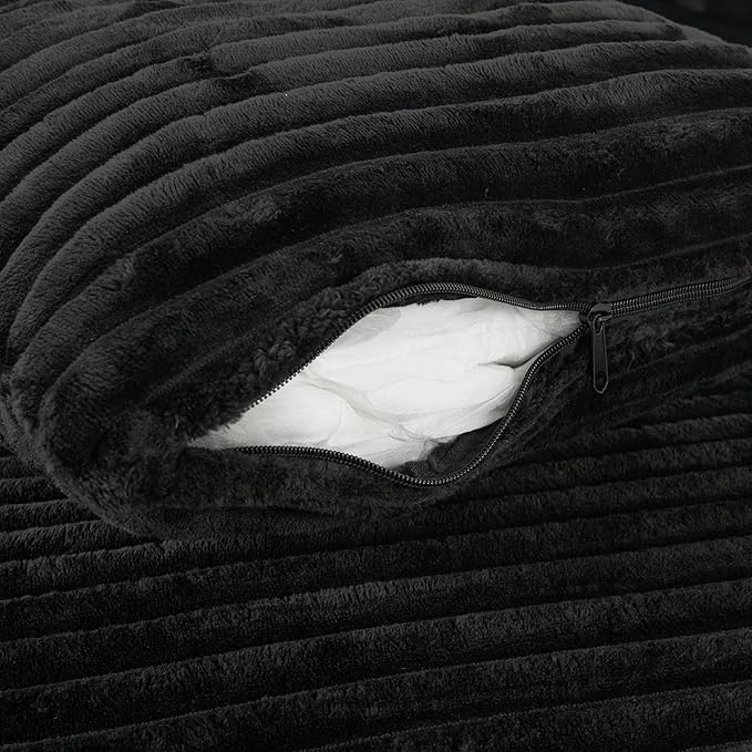 Oversized Chaise Daybed Lounge Sleeper Chair Sofa Bed Indoor, Fluffy Corduroy - Image 9