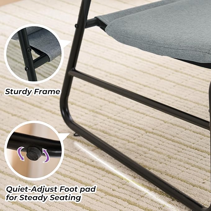 DAICO Modern Accent Chair Comfy Living Room Chair Armless Sling Accent Chairs - Image 9